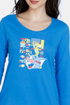Zivame Tom & Jerry Colour Block Knit Cotton Pyjama Set - Super Sonic — thumbnail 5